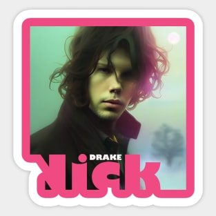 Nick Drake Pink Moon Sticker